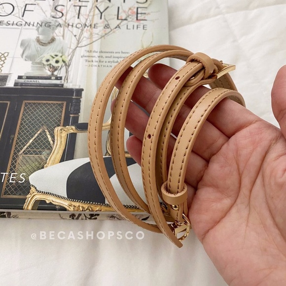 Natural Crossbody Vachetta Leather Strap Replacement for Louis Vuitton Croisette - Picture 3 of 8